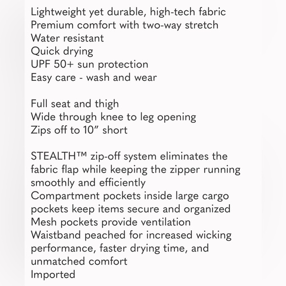 Kuhl Renegade Convertible Stealth Patented Zip Off System Pants in Khaki - 40x34 - Picture 8 of 8